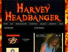 Tablet Screenshot of harveyheadbanger.com